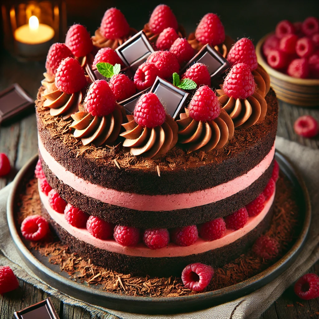 Čokoladna Torta sa Kremom od Malina